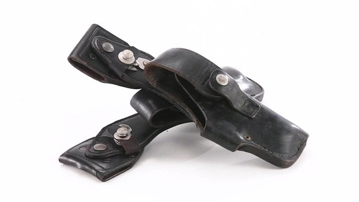 2 Used German Police Leather Holsters Black 360 View - image 5 from the video