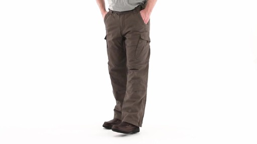 Guide Gear Men's Quilt-lined Canvas Work Pants 360 View - image 7 from the video