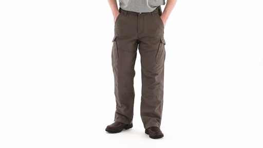 Guide Gear Men's Quilt-lined Canvas Work Pants 360 View - image 8 from the video