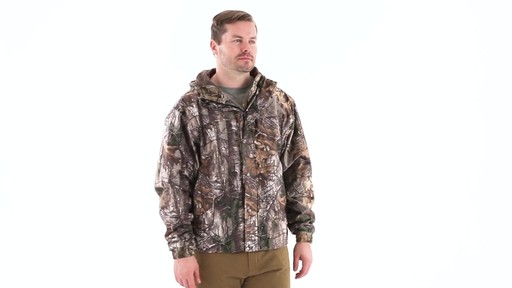 Guide Gear Men's Camo Rain Jacket 360 View - image 1 from the video