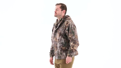 Guide Gear Men's Camo Rain Jacket 360 View - image 6 from the video