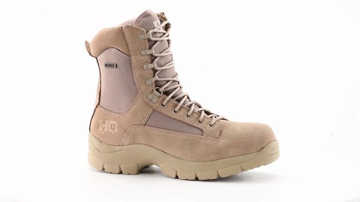 HQ ISSUE Men's Waterproof Side Zip Desert Boots 360 View - image 10 from the video