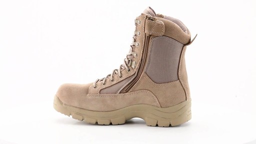 HQ ISSUE Men's Waterproof Side Zip Desert Boots 360 View - image 5 from the video