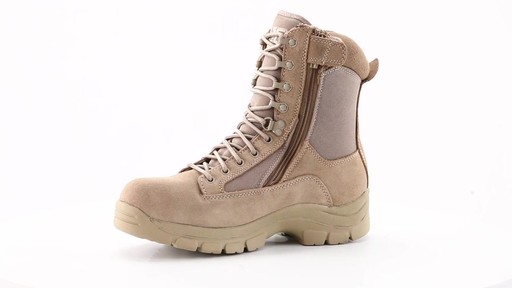 HQ ISSUE Men's Waterproof Side Zip Desert Boots 360 View - image 6 from the video