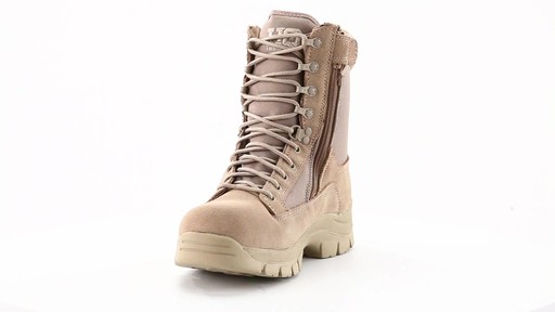 HQ ISSUE Men's Waterproof Side Zip Desert Boots 360 View - image 7 from the video