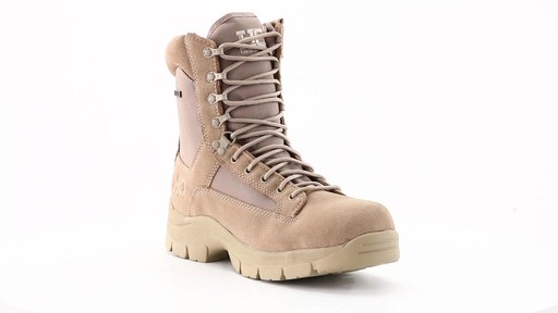 HQ ISSUE Men's Waterproof Side Zip Desert Boots 360 View - image 9 from the video