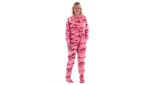 Guide Gear Women's Footed Onesie Pajamas 360 View - image 1 from the video