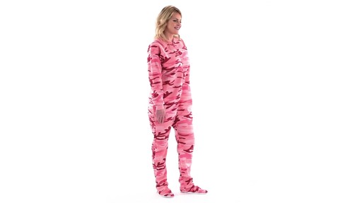 Guide Gear Women's Footed Onesie Pajamas 360 View - image 2 from the video
