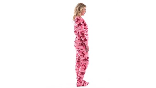 Guide Gear Women's Footed Onesie Pajamas 360 View - image 3 from the video