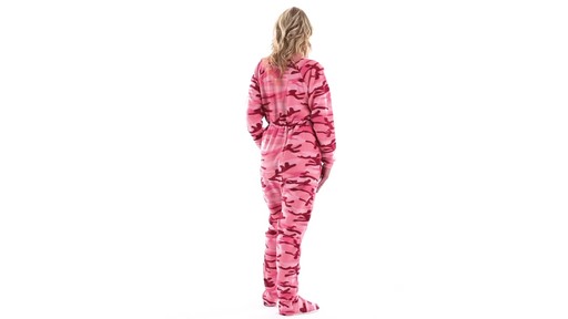 Guide Gear Women's Footed Onesie Pajamas 360 View - image 4 from the video