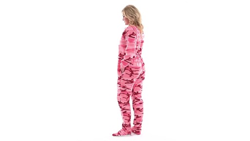Guide Gear Women's Footed Onesie Pajamas 360 View - image 6 from the video