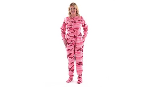 Guide Gear Women's Footed Onesie Pajamas 360 View - image 8 from the video