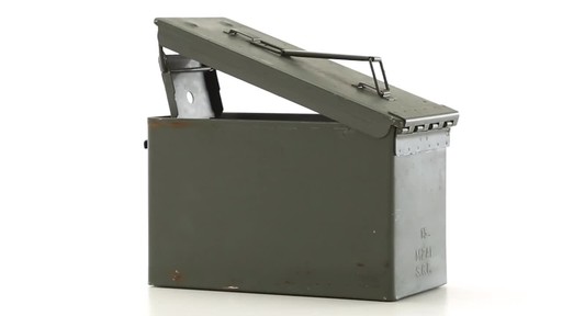 U.S. Military Surplus Waterproof M2A1 .50 Caliber Ammo Can New - image 4 from the video
