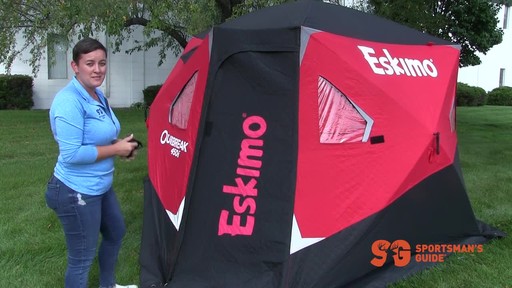 Eskimo Outbreak 450i Insulated Pop-Up Ice Shelter - image 10 from the video