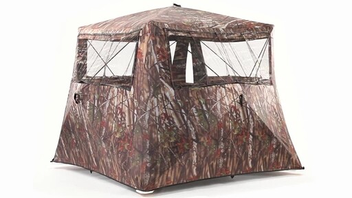 Guide Gear Camo Flare Out 5-Hub Ground Hunting Blind 360 View - image 10 from the video