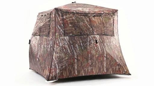Guide Gear Camo Flare Out 5-Hub Ground Hunting Blind 360 View - image 5 from the video