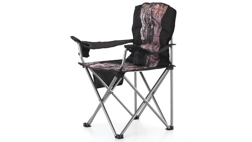 Guide Gear Mossy Oak Break-Up COUNTRY Oversized King Chair 500-lb.Capacity 360 View - image 2 from the video