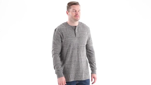 Guide Gear Men's Double-lined Long Sleeve Henley 360 View - image 1 from the video