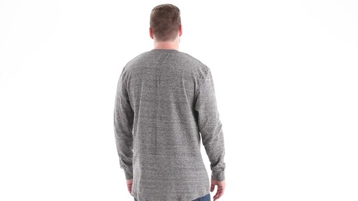 Guide Gear Men's Double-lined Long Sleeve Henley 360 View - image 3 from the video