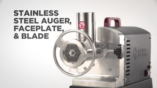 Guide Gear Series #22 Electric Commercial Grade Meat Grinder 1 HP - image 3 from the video