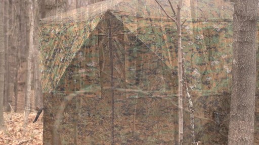Guide Gear Silent Adrenaline Camo Ground Hunting Blind - image 10 from the video