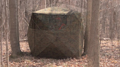 Guide Gear Silent Adrenaline Camo Ground Hunting Blind - image 8 from the video