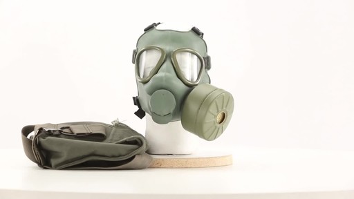 Serbian Military Surplus M1 Gas Mask with Bag Like-new - image 10 from the video