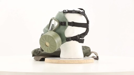 Serbian Military Surplus M1 Gas Mask with Bag Like-new - image 7 from the video