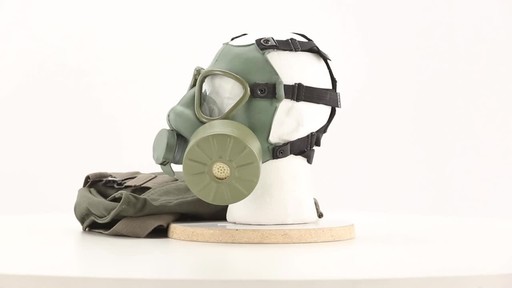 Serbian Military Surplus M1 Gas Mask with Bag Like-new - image 8 from the video