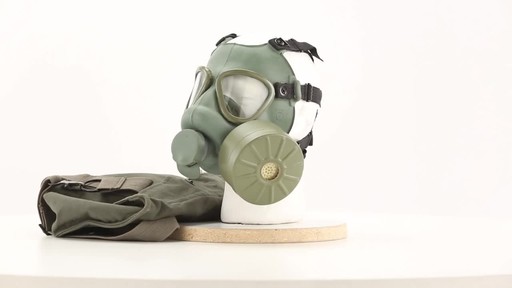 Serbian Military Surplus M1 Gas Mask with Bag Like-new - image 9 from the video