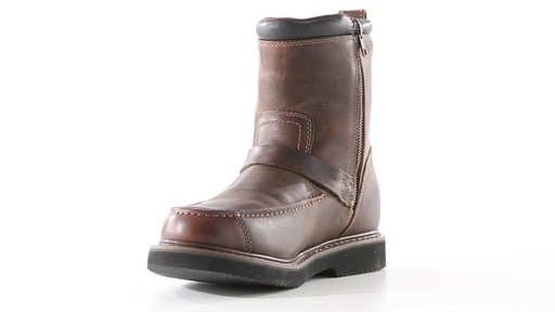 Guide Gear Men's Uplander Hunting Boots Waterproof Side-zip 360 View - image 5 from the video