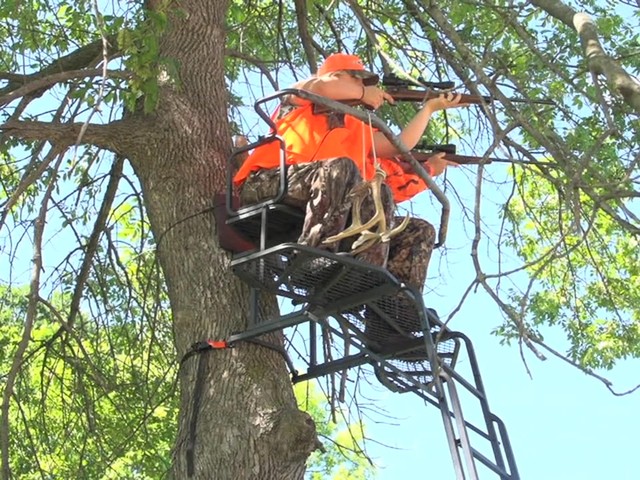 Guide Gear 18’ Double Rail 2-man Ladder Tree Stand - image 1 from the video