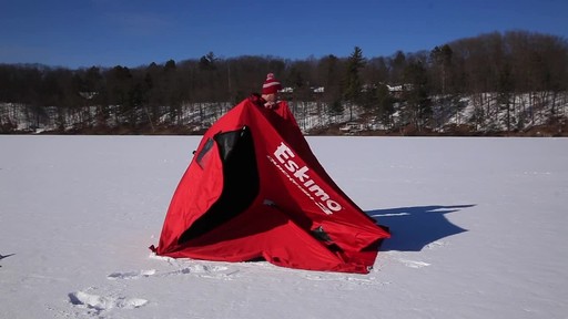 Eskimo QuickFish 3 Ice Fishing Shelter - image 4 from the video