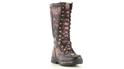 Guide Gear Men's Leather Snake Boots Waterproof Side Zip 360 View - image 1 from the video