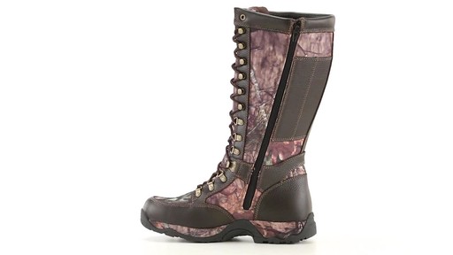 Guide Gear Men's Leather Snake Boots Waterproof Side Zip 360 View - image 5 from the video