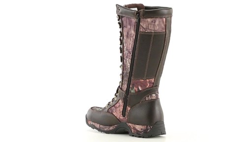 Guide Gear Men's Leather Snake Boots Waterproof Side Zip 360 View - image 6 from the video