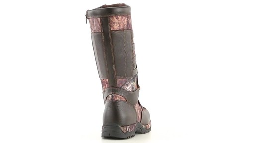 Guide Gear Men's Leather Snake Boots Waterproof Side Zip 360 View - image 8 from the video