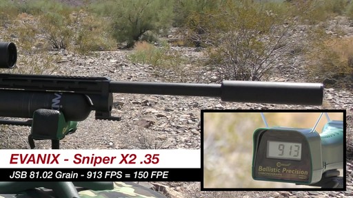 Evanix Sniper X2 .302 Caliber PCP Air Rifle 8 Rounds - image 5 from the video