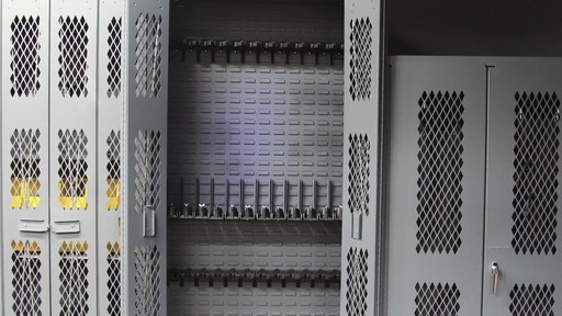SecureIt Tactical 24 Gun Storage Cabinet with Adjustable Single Stock Shelves - image 1 from the video