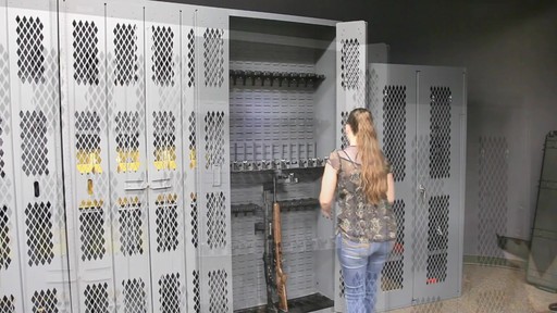 SecureIt Tactical 24 Gun Storage Cabinet with Adjustable Single Stock Shelves - image 5 from the video