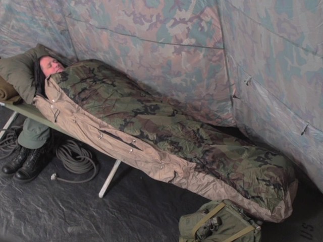 HQ ISSUE Military-style ECWS Sleeping Bag - image 2 from the video