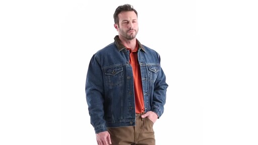 Guide Gear Men's Quilt Lined Denim Jacket 360 View - image 1 from the video