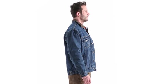 Guide Gear Men's Quilt Lined Denim Jacket 360 View - image 2 from the video