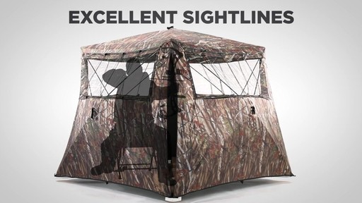 Guide Gear Camo Flare Out 5-Hub Ground Hunting Blind - image 6 from the video