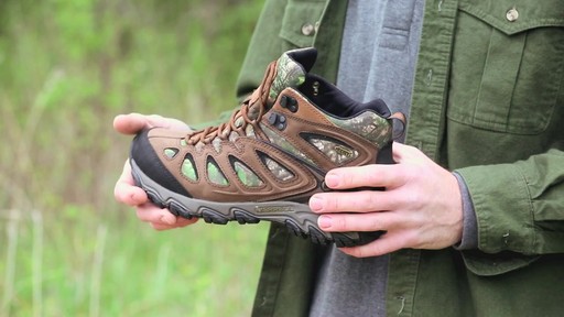 Merrell Men's Pulsate Mid Waterproof Hiker Boots Realtree Camo - image 4 from the video