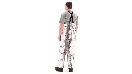 Huntworth Snow Camo Hunting Bibs 360 View - image 2 from the video