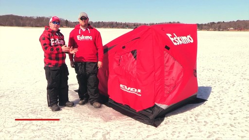 Eskimo Evo 1-man Crossover Ice Shelter - image 10 from the video