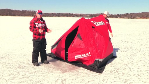 Eskimo Evo 1-man Crossover Ice Shelter - image 6 from the video