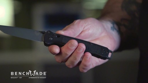 Benchmade 537GY Bailout Folding Knife - image 4 from the video