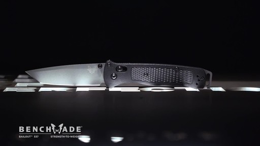 Benchmade 537GY Bailout Folding Knife - image 5 from the video